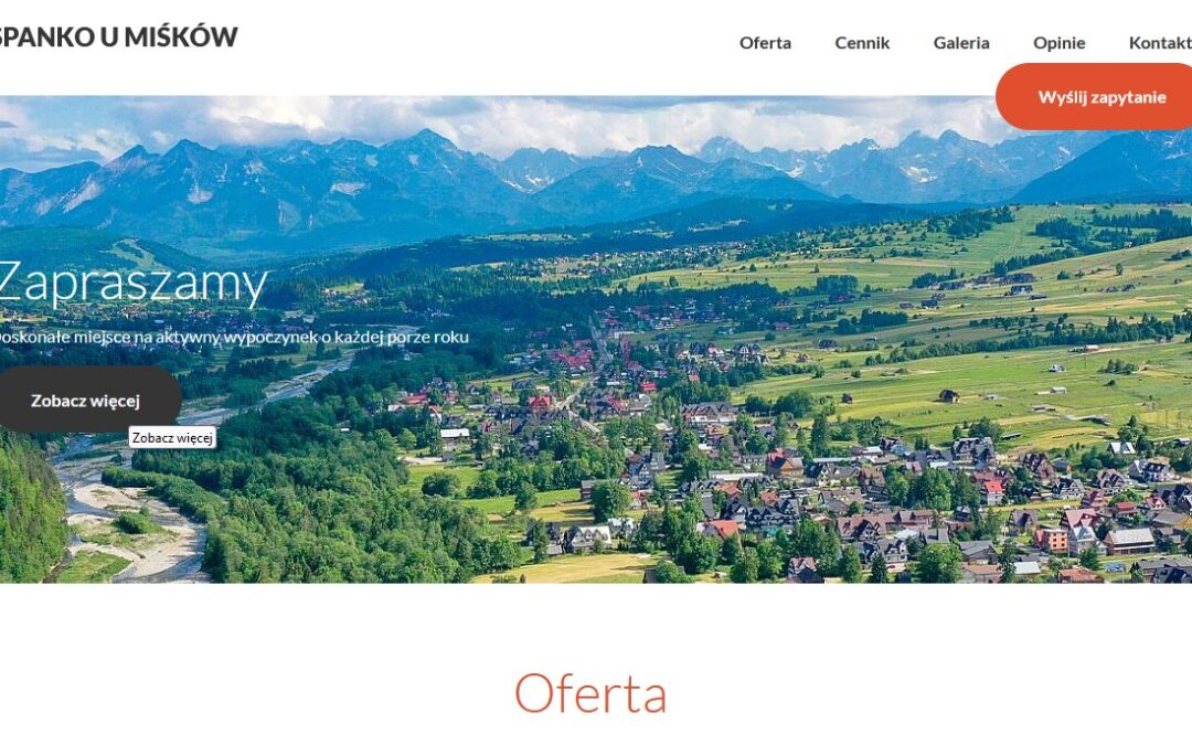 Spanko u MIŚKÓW w Białce Tatrzańkiej